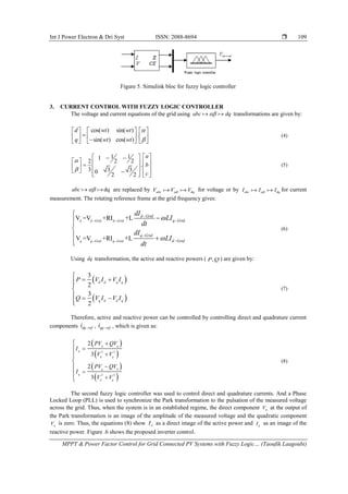 MPPT & Power Factor Control for Grid Connected PV Systems with Fuzzy ...
