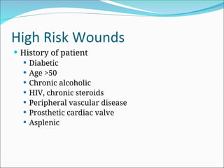 Wound Risks Wound management of trauma for medicals2.ppt