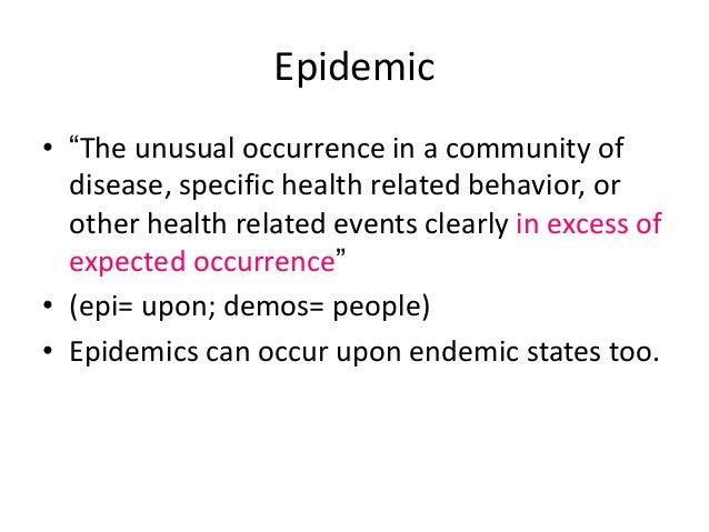 What are examples of sporadic disease?