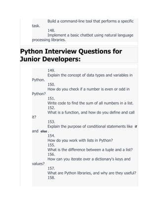 Python Interview Pro 200 Interview Questions Basic to Advance Level ...