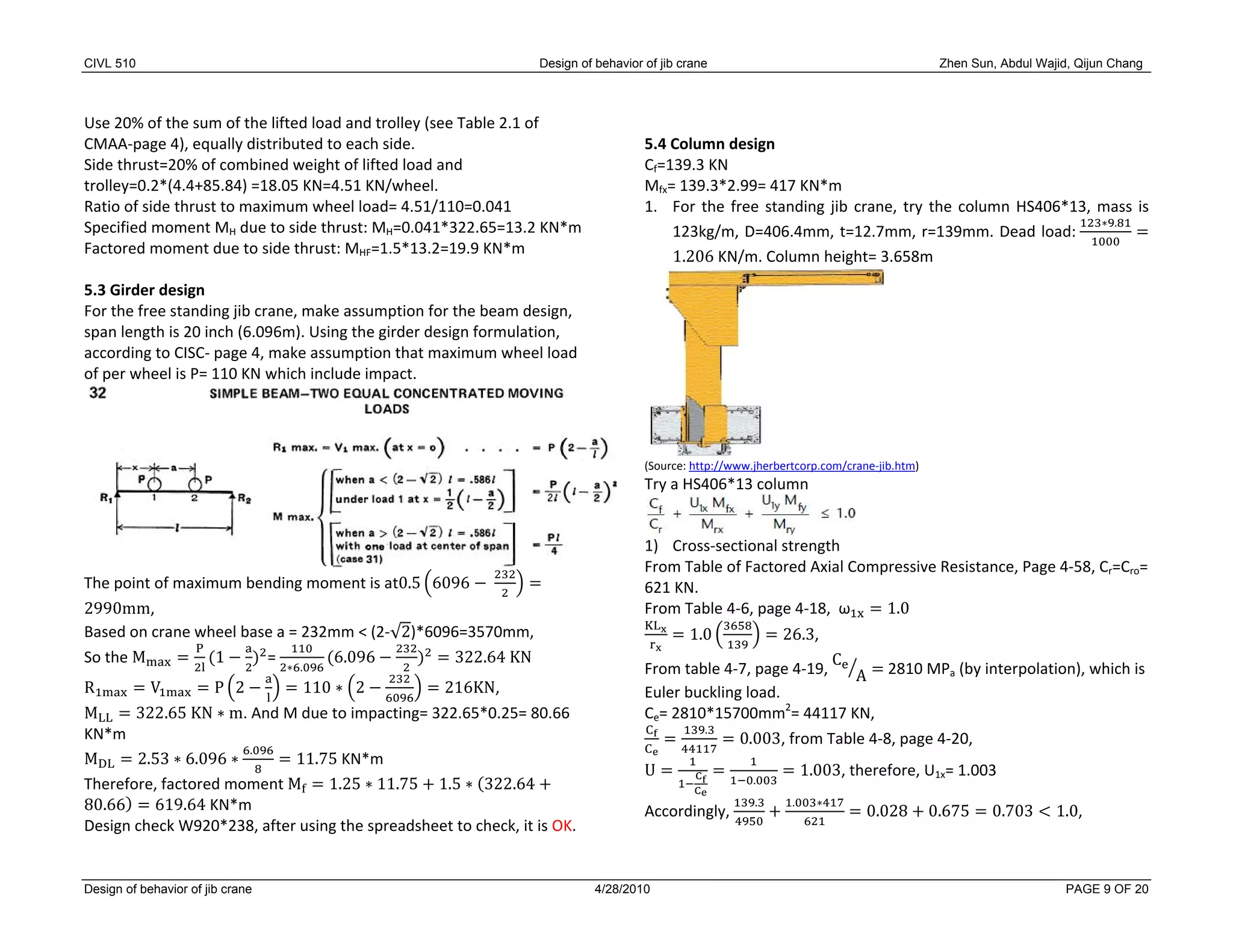 Design-and-Behavior-of-Jib-Cranes | PDF