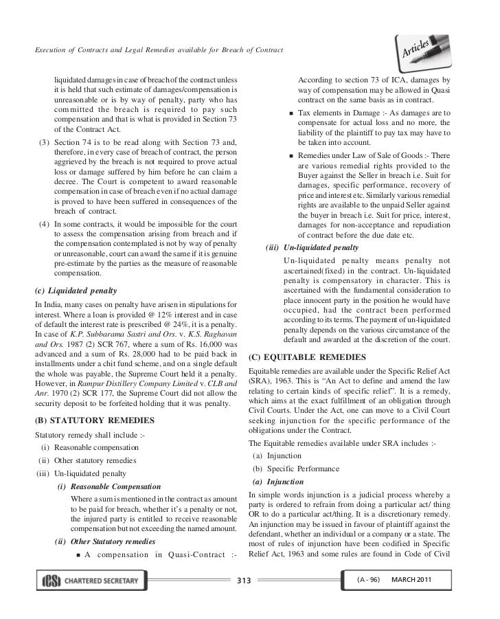 describe the remedies available for breach of contract essay We also have examples of contract law cases and free contract law essays any issue that may be taken between the parties will have to be raised as a breach of contract while in the majority of cases the axiom caveat emptor. describe the remedies available for breach of contract essay We also have examples of contract law cases and free contract law essays any issue that may be taken between the parties will have to be raised as a breach of contract while in the majority of cases the axiom caveat emptor.