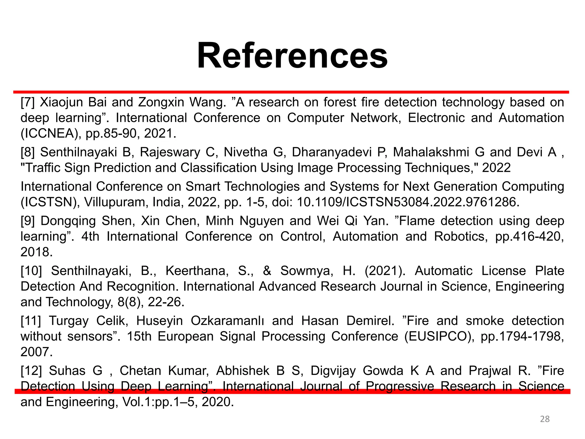Fire smoke detection using Convolutional | PPT