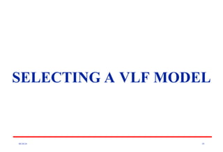 08/30/24 59
SELECTING A VLF MODEL
 