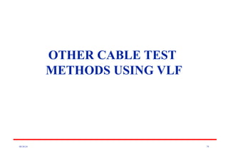 08/30/24 79
OTHER CABLE TEST
METHODS USING VLF
 