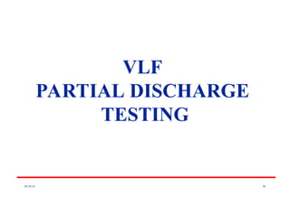 08/30/24 90
VLF
PARTIAL DISCHARGE
TESTING
 
