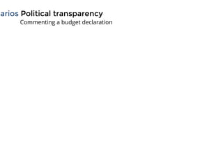 Political transparencyPolitical transparency
 Commenting a budget declaration
ariosarios
 
