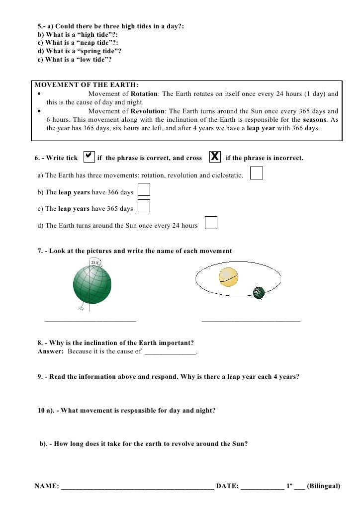 UNIT 02.-A SPACECRAFT CALLED EARTH (Worksheet)