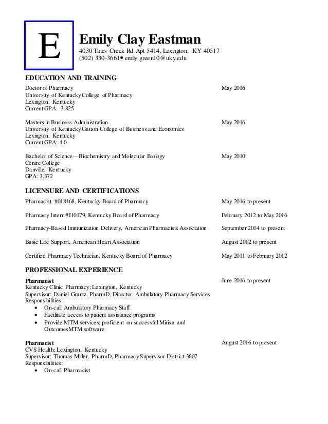 emily clay eastman cv august