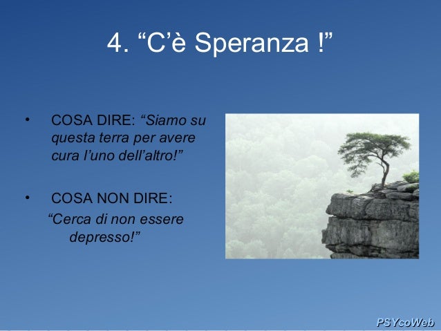 Che Cosa Dire A Chi Soffre Di Depressione