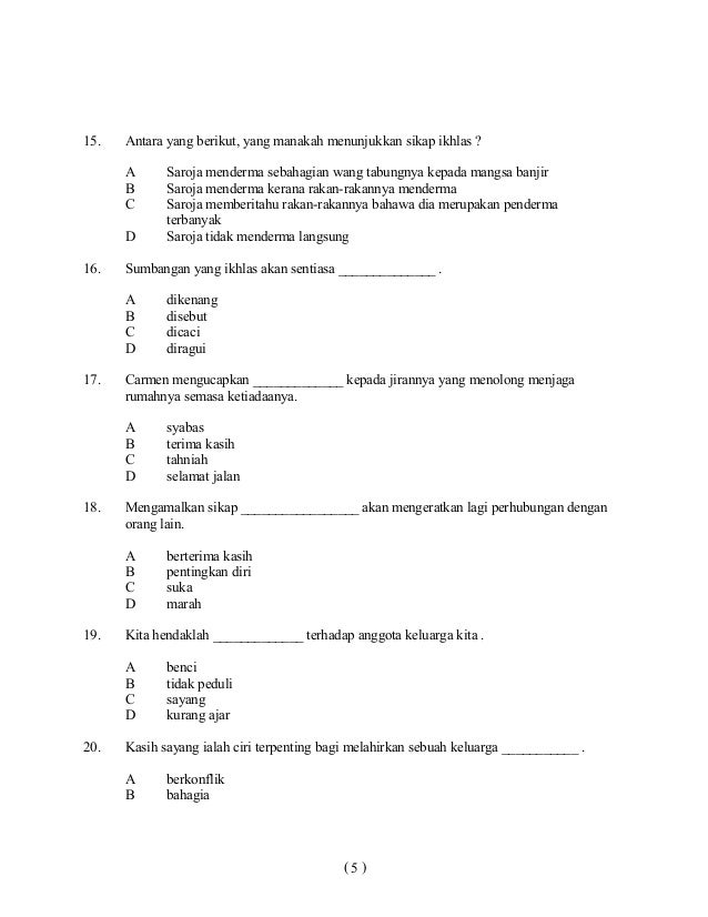 Soalan-pendidikan-moral-tahun-4