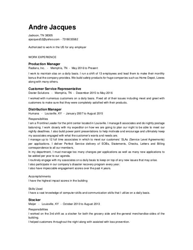 Resume services jackson tn