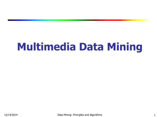 Multimedia Data Mining Methods 13584 27 multimedia mining | PDF