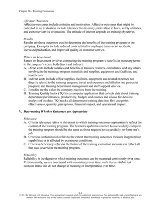06 Training Program Employee Training and Development 6th Edition Noe Solutions Manual | PDF