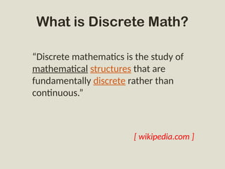 Discrete mATHEMATICS AND cOMPUTER SCIENCE | PPT