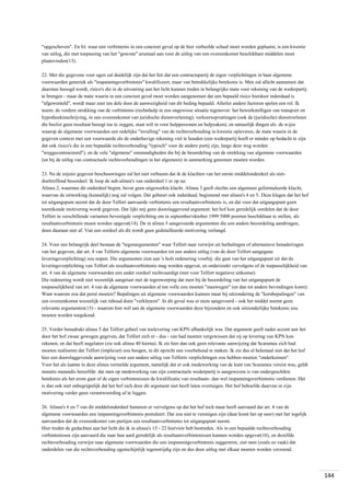 "opgeschoven". En b): waar een verbintenis in een concreet geval op de hier verbeelde schaal moet worden geplaatst, is een kwestie
van uitleg, die met toepassing van het "gewone" arsenaal aan voor de uitleg van een overeenkomst beschikbare middelen moet
plaatsvinden(13).
22. Met die gegevens voor ogen zal duidelijk zijn dat het feit dat een contractspartij de eigen verplichtingen in haar algemene
voorwaarden generiek als "inspanningsverbintenis" kwalificeert, maar van betrekkelijke betekenis is. Men zal allicht aannemen dat
daarmee beoogd wordt, risico's die in de uitvoering aan het licht kunnen treden in belangrijke mate voor rekening van de wederpartij
te brengen - maar de mate waarin in een concreet geval moet worden aangenomen dat een bepaald risico hierdoor inderdaad is
"afgewenteld", wordt maar zeer ten dele door de aanwezigheid van dit beding bepaald. Allerlei andere factoren spelen een rol. Ik
noem: de verdere strekking van de verbintenis (rechtshulp in een ongewisse situatie tegenover: het bewerkstelligen van transport en
hypotheekinschrijving, in een overeenkomst van juridische dienstverlening); verkeersopvattingen (ook de (juridische) dienstverlener
die beslist geen resultaat beoogt toe te zeggen, staat wél in voor hulppersonen en hulpzaken); en natuurlijk dingen als: de wijze
waarop de algemene voorwaarden een redelijke "invulling" van de rechtsverhouding in kwestie opleveren, de mate waarin in de
gegeven context met een voorwaarde als de onderhavige rekening viel te houden (een wederpartij hoeft er minder op bedacht te zijn
dat ook risico's die in een bepaalde rechtsverhouding "typisch" voor de andere partij zijn, langs deze weg worden
"weggecontracteerd"), en de vele "algemene" omstandigheden die bij de beoordeling van de strekking van algemene voorwaarden
(en bij de uitleg van contractuele rechtsverhoudingen in het algemeen) in aanmerking genomen moeten worden.
23. Na de zojuist gegeven beschouwingen zal het niet verbazen dat ik de klachten van het eerste middelonderdeel als nietdoeltreffend beoordeel. Ik loop de sub-alinea's van onderdeel 1 er op na:
Alinea 2, waarmee dit onderdeel begint, bevat geen uitgewerkte klacht. Alinea 3 geeft slechts een algemeen geformuleerde klacht,
waarvan de uitwerking (kennelijk) nog zal volgen. Dat gebeurt ook inderdaad, beginnend met alinea's 4 en 5. Deze klagen dat het hof
tot uitgangspunt neemt dat de door Telfort aanvaarde verbintenis een resultaatsverbintenis is, en dat voor dat uitgangspunt geen
toereikende motivering wordt gegeven. Dat lijkt mij geen doorslaggevend argument: het hof kon geredelijk oordelen dat de door
Telfort in verschillende varianten bevestigde verplichting om in september/oktober 1999 5000 poorten beschikbaar te stellen, als
resultaatsverbintenis moest worden opgevat(14). De in alinea 5 aangevoerde argumenten die een andere beoordeling aandringen,
doen daaraan niet af. Van een oordeel als dit wordt geen gedetailleerde motivering verlangd.
24. Voor een belangrijk deel bestaan de "tegenargumenten" waar Telfort naar verwijst uit herhalingen of alternatieve benaderingen
van het gegeven, dat art. 4 van Telforts algemene voorwaarden tot een andere uitleg (van de door Telfort aangegane
leveringsverplichting) zou nopen. Die argumenten zien aan 's hofs redenering voorbij: die gaat van het uitgangspunt uit dat de
leveringsverplichting van Telfort als resultaatsverbintenis mag worden opgevat, en onderzoekt vervolgens of de toepasselijkheid van
art. 4 van de algemene voorwaarden een ander oordeel rechtvaardigt (met voor Telfort negatieve uitkomst).
Die redenering wordt niet wezenlijk aangetast met de tegenwerping dat men bij de beoordeling van het uitgangspunt de
toepasselijkheid van art. 4 van de algemene voorwaarden al ten volle zou moeten "meewegen" (en dan tot andere bevindingen komt).
Want waarom zou dat persé moeten? Bepalingen uit algemene voorwaarden kunnen maar bij uitzondering de "kernbepalingen" van
een overeenkomst wezenlijk van inhoud doen "verkleuren". In dit geval was er niets aangevoerd - ook het middel noemt geen
relevante argumenten(15) - waarom hier wél aan de algemene voorwaarden deze bijzondere en ook uitzonderlijke betekenis zou
moeten worden toegekend.
25. Verder benadrukt alinea 5 dat Telfort geheel van toelevering van KPN afhankelijk was. Dat argument geeft nader accent aan het
door het hof zwaar gewogen gegeven, dat Telfort zich er - dus - van had moeten vergewissen dat zij op levering van KPN kon
rekenen, en dat heeft nagelaten (zie ook alinea 40 hierna). Ik zie hier dan ook geen relevante aanwijzing dat Scaramea zich had
moeten realiseren dat Telfort (impliciet) zou beogen, in dit opzicht een voorbehoud te maken. Ik zie dus al helemaal niet dat het hof
hier een doorslaggevende aanwijzing voor een andere uitleg van Telforts verplichtingen zou hebben moeten "onderkennen".
Voor het als laatste in deze alinea vermelde argument, namelijk dat er ook medewerking van de kant van Scaramea vereist was, geldt
mutatis mutandis hetzelfde: dat men op medewerking van zijn contractuele wederpartij is aangewezen is van ondergeschikte
betekenis als het erom gaat of de eigen verbintenissen de kwalificatie van resultaats- dan wel inspanningsverbintenis verdienen. Het
is dan ook niet onbegrijpelijk dat het hof zich door dit argument niet heeft laten overtuigen. Het hof behoefde daarvan in zijn
motivering verder geen verantwoording af te leggen.
26. Alinea's 6 en 7 van dit middelonderdeel hameren er vervolgens op dat het hof toch maar heeft aanvaard dat art. 4 van de
algemene voorwaarden een inspanningsverbintenis postuleert. Dat zou niet te verenigen zijn (daar komt het op neer) met het tegelijk
aanvaarden dat de overeenkomst van partijen een resultaatsverbintenis tot uitgangspunt neemt.
Hier treden de gedachten aan het licht die ik in alinea's 15 - 22 hiervóór heb bestreden. Als in een bepaalde rechtsverhouding
verbintenissen zijn aanvaard die naar hun aard geredelijk als resultaatsverbintenissen kunnen worden opgevat(16), en dezelfde
rechtsverhouding verwijst naar algemene voorwaarden die een inspanningsverbintenis suggereren, ziet men (zoals zo vaak) dat
onderdelen van die rechtsverhouding ogenschijnlijk tegenstrijdig zijn en dus door uitleg met elkaar moeten worden verzoend.

144

 