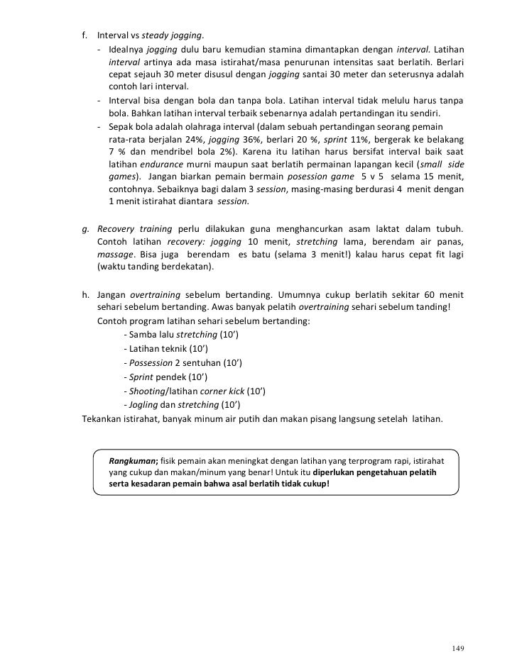 Kurikulum Sepak Bola Indonesia Bag 2