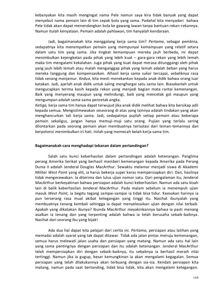 Kurikulum Sepak Bola Indonesia Bag 2