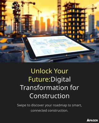 Digital Transformation Roadmap for a Construction Company | PPTX