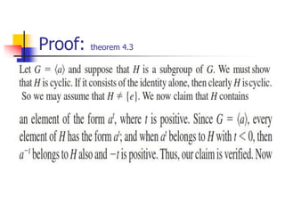 Proof: theorem 4.3
 