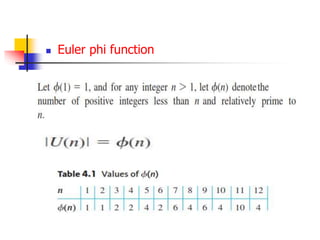  Euler phi function
 
