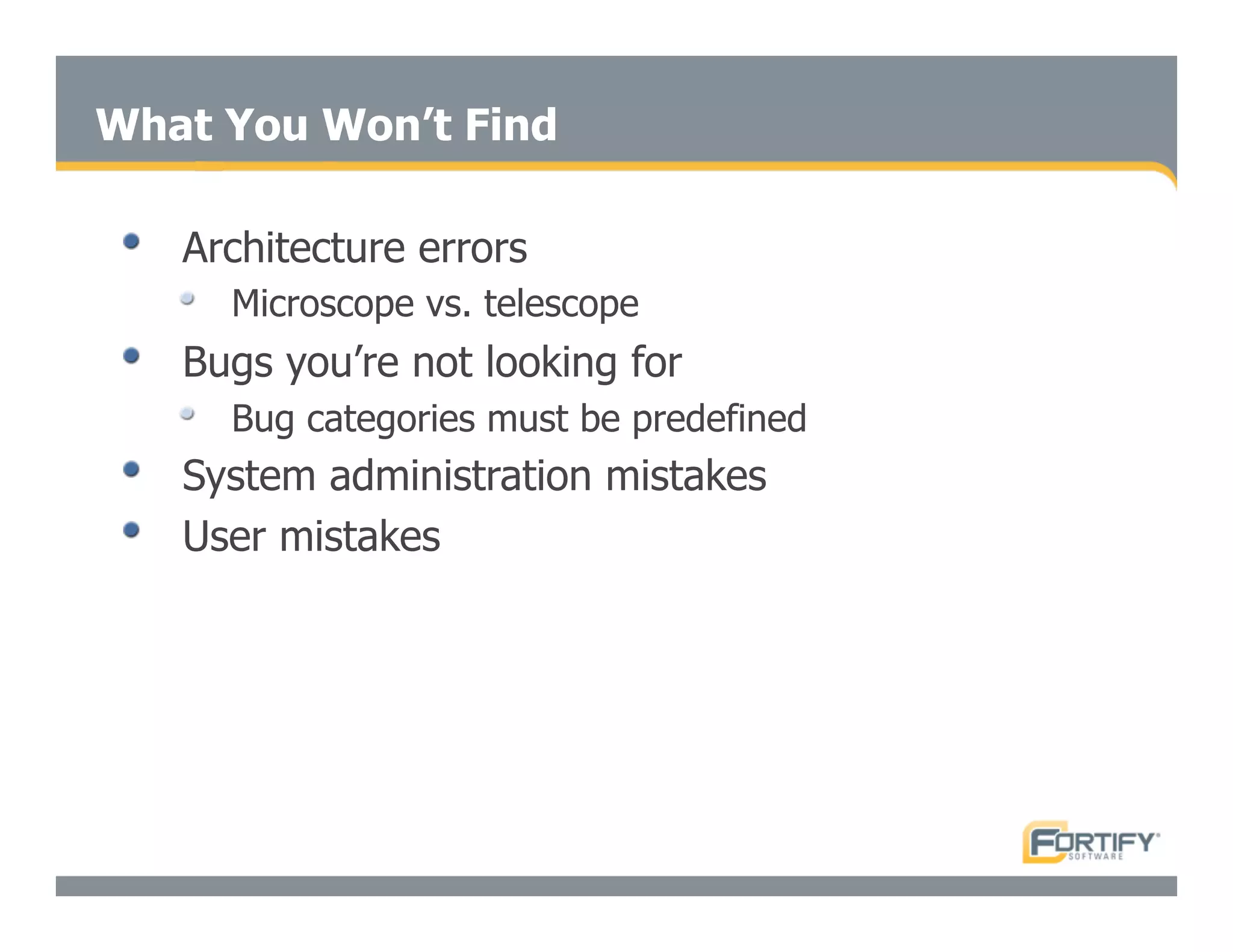 Secure Programming With Static Analysis