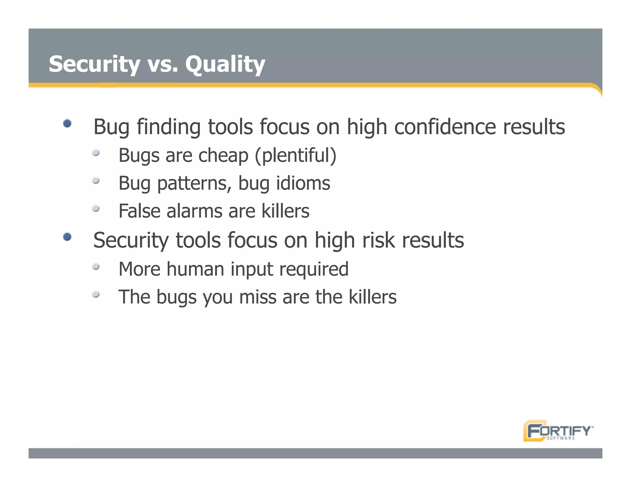 Secure Programming With Static Analysis