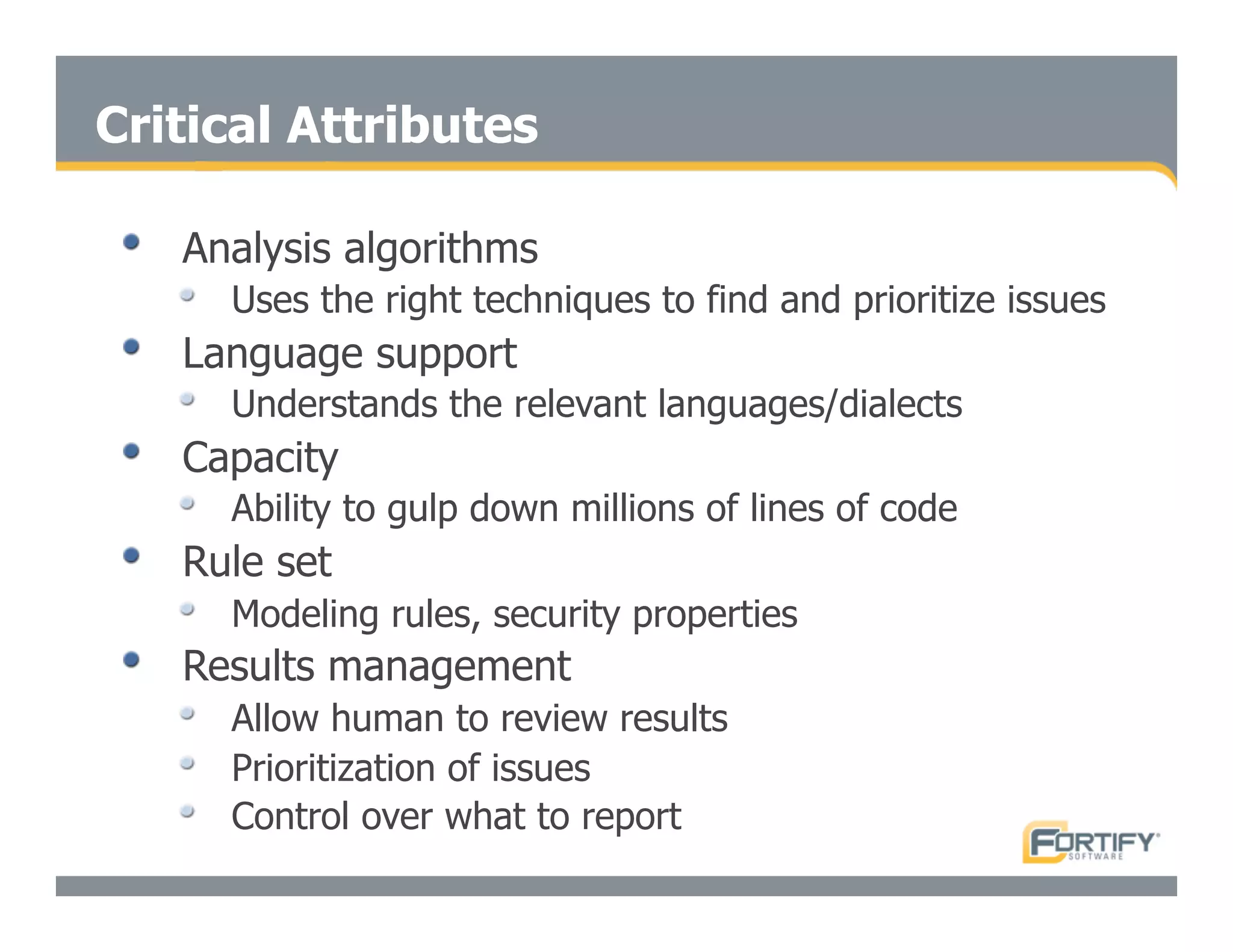 Secure Programming With Static Analysis