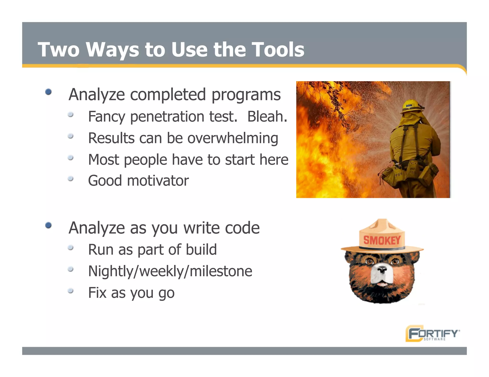 Secure Programming With Static Analysis