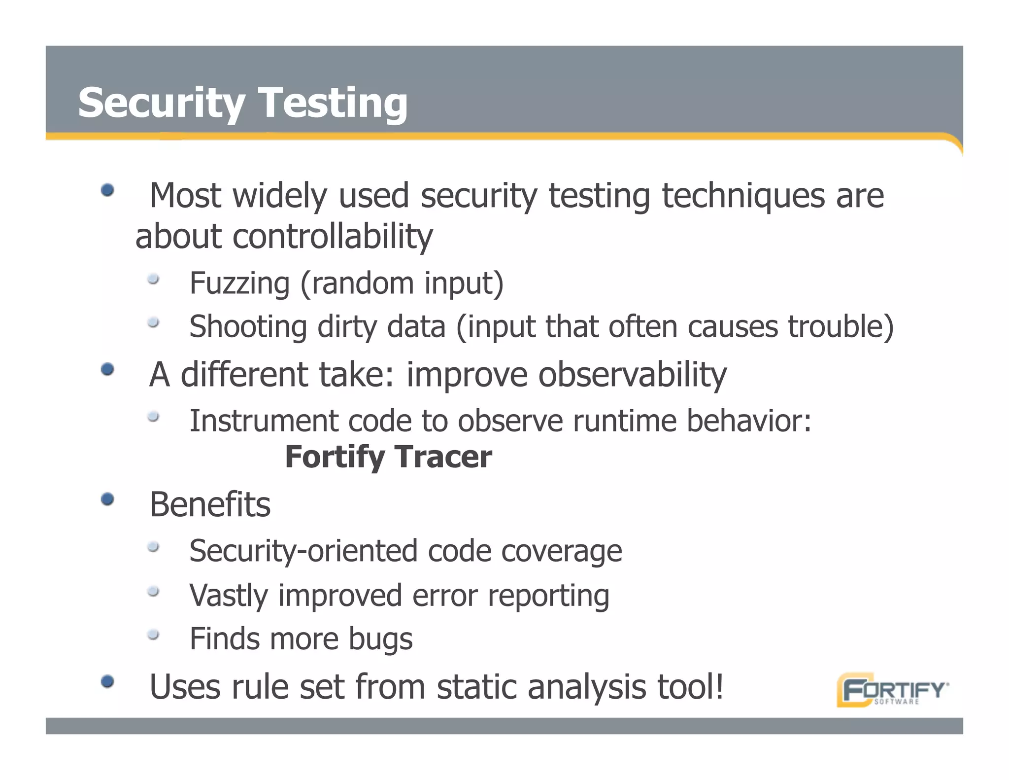 Secure Programming With Static Analysis