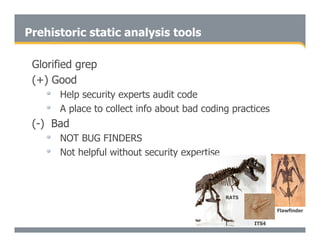 Secure Programming With Static Analysis