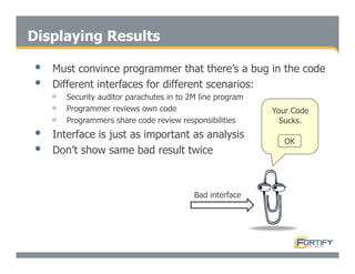 Secure Programming With Static Analysis