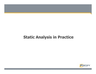 Secure Programming With Static Analysis