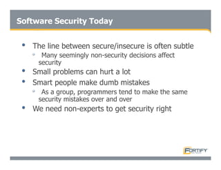 Secure Programming With Static Analysis