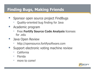 Secure Programming With Static Analysis