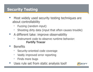 Secure Programming With Static Analysis