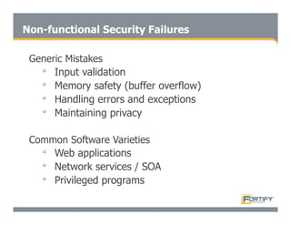 Secure Programming With Static Analysis