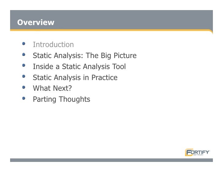 Secure Programming With Static Analysis
