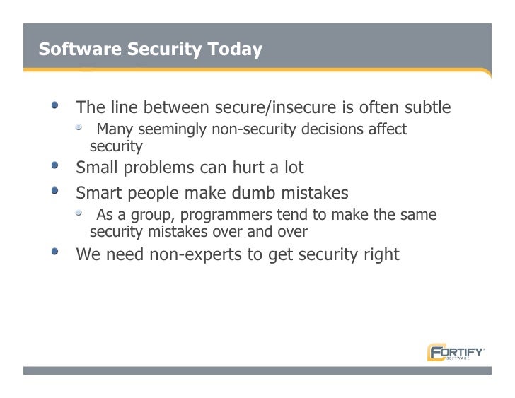Secure Programming With Static Analysis