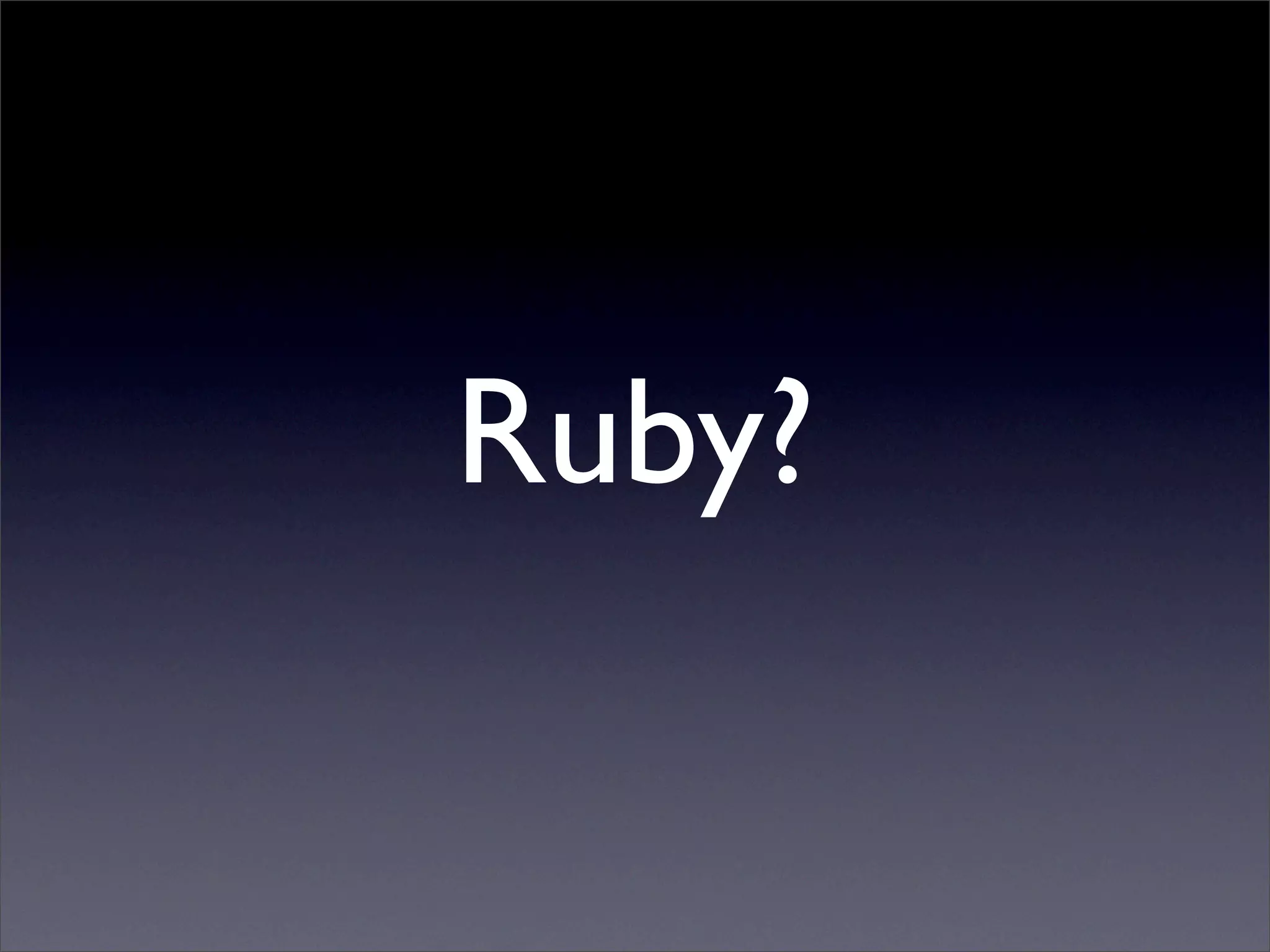 Business Natural Languages Development In Ruby