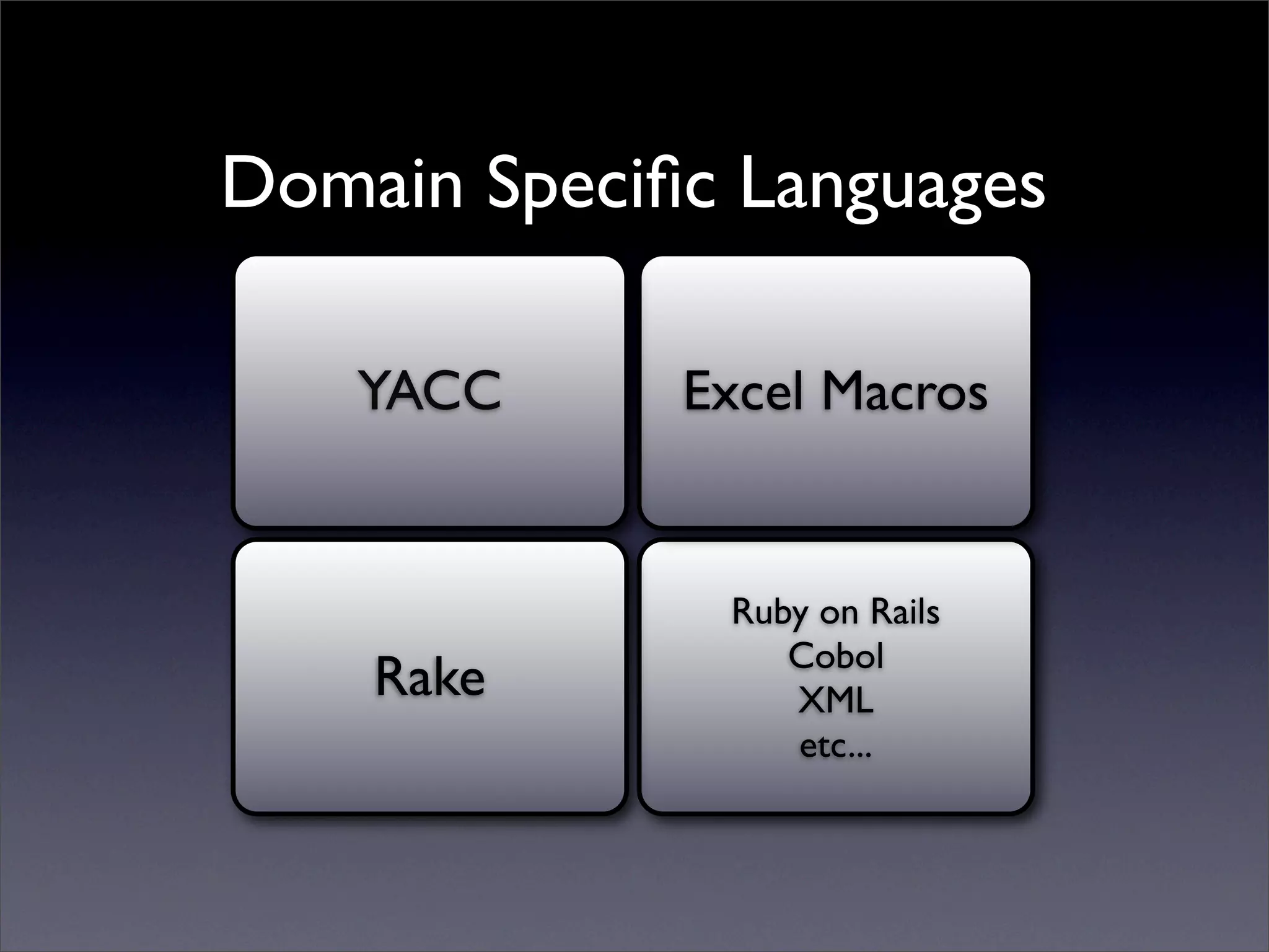 Business Natural Languages Development In Ruby