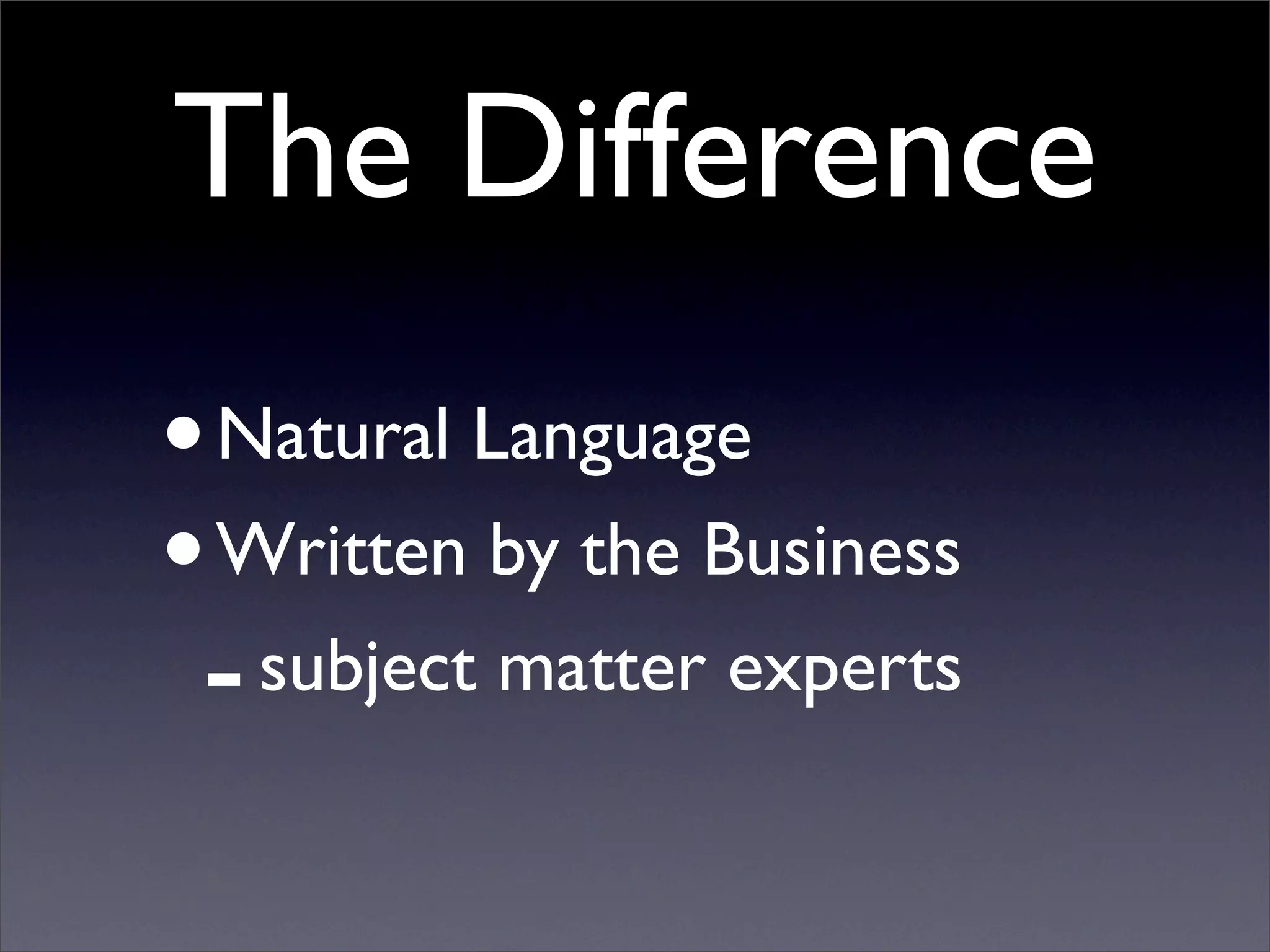 Business Natural Languages Development In Ruby