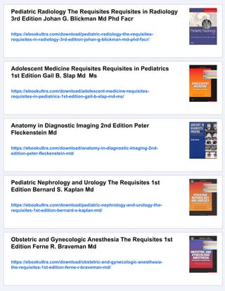 Breast Imaging The Requisites 2nd Edition Debra Ikeda Md | PDF