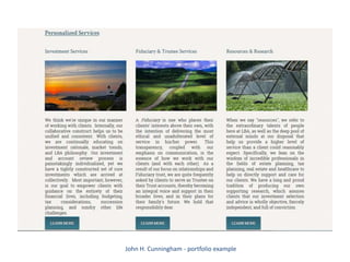 John H. Cunningham - portfolio example
 