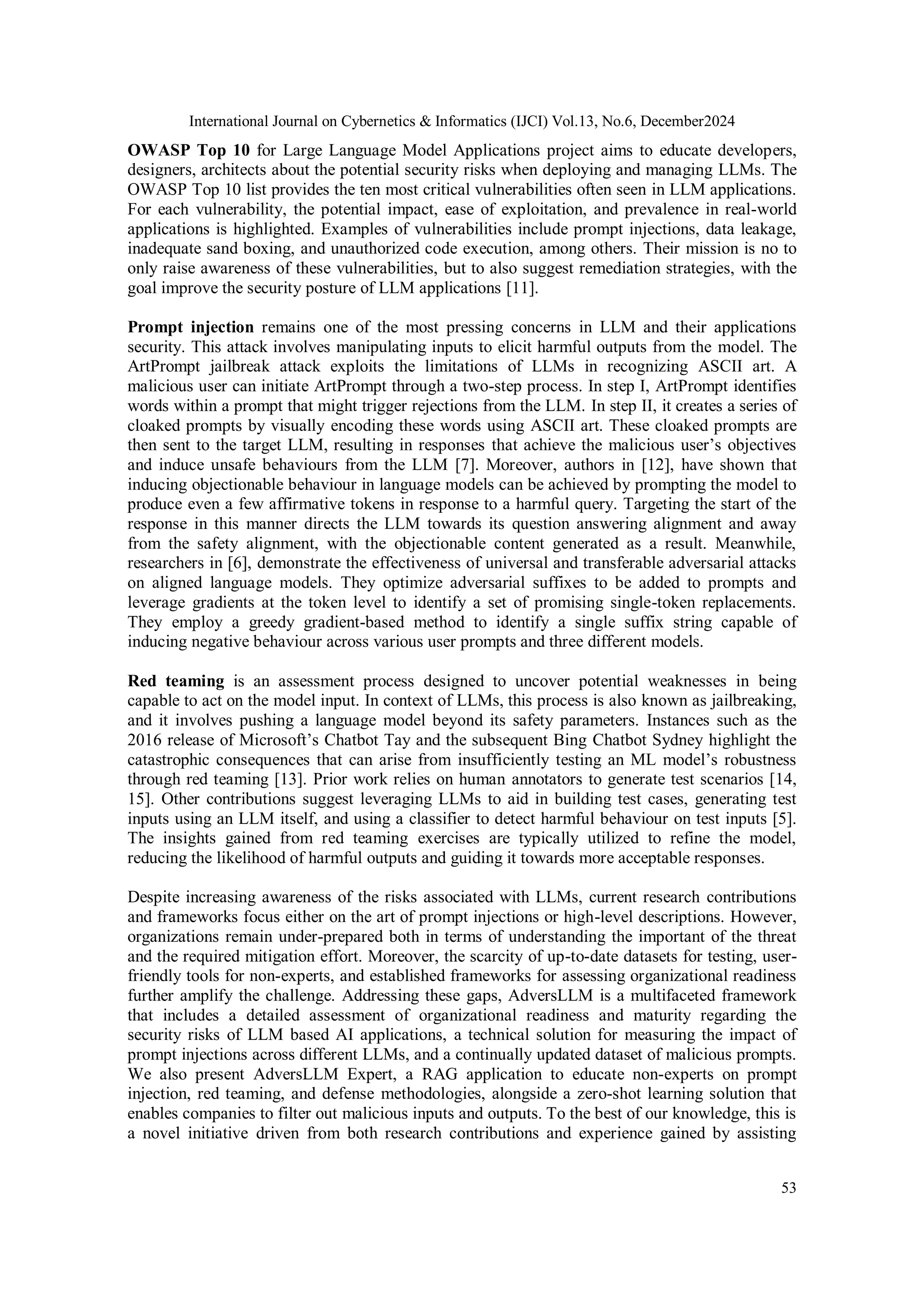 AdversLLM: A Practical Guide To Governance, Maturity and Risk ...