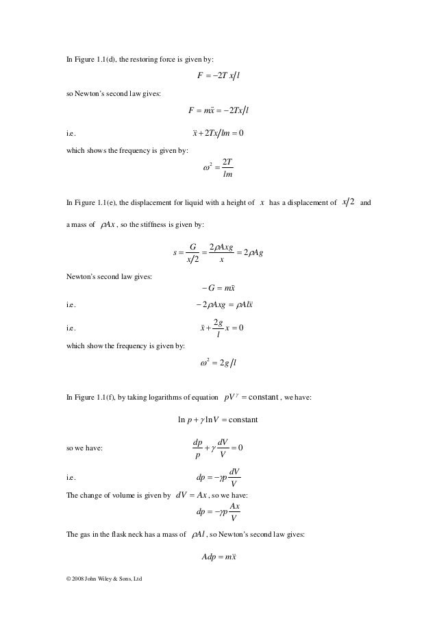 Physics Of Vibration And Waves Solutions Pain
