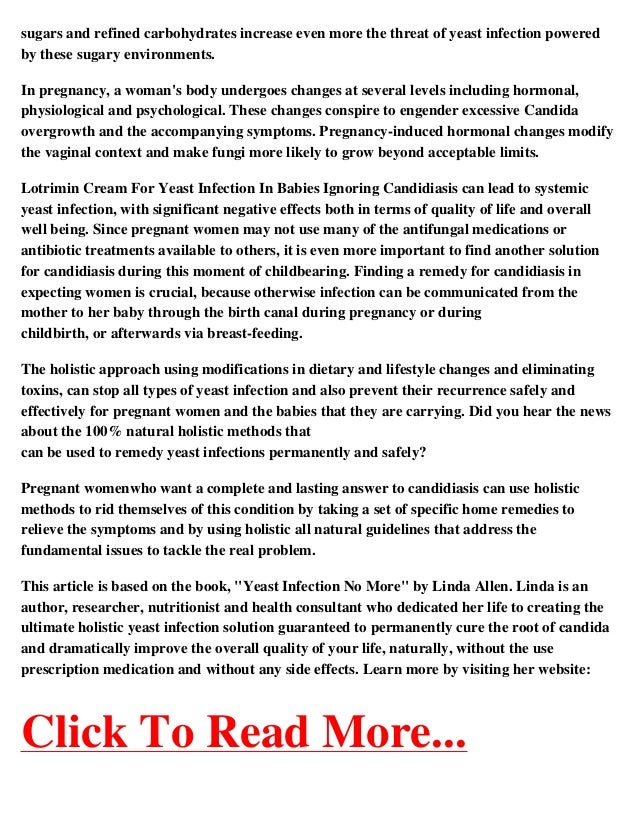 lotrimin yeast infection baby