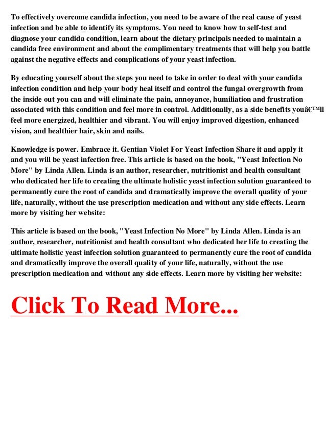 Gentian Violet For Yeast Infection