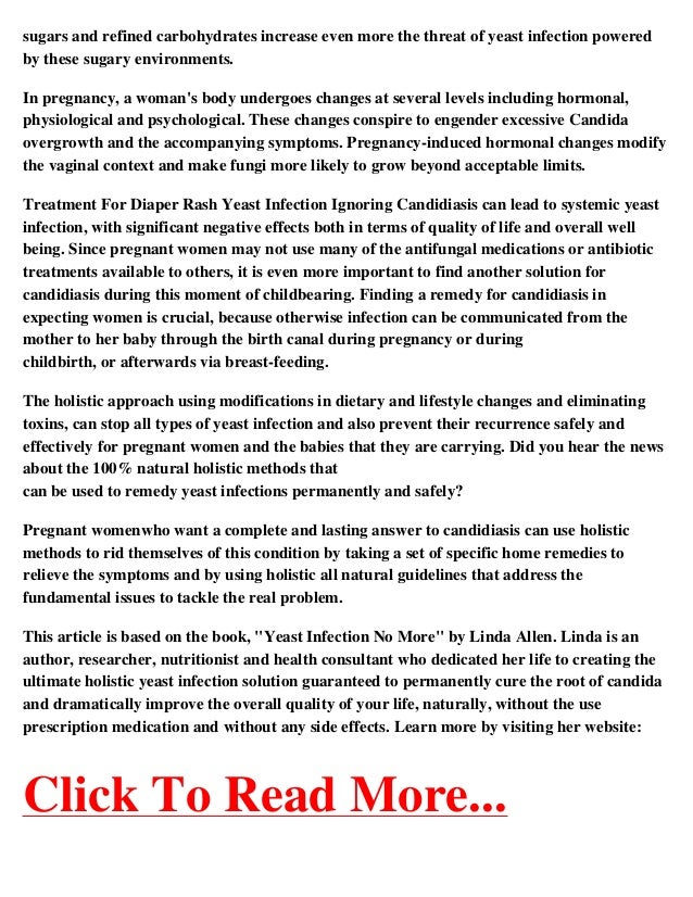 Treatment For Diaper Rash Yeast Infection