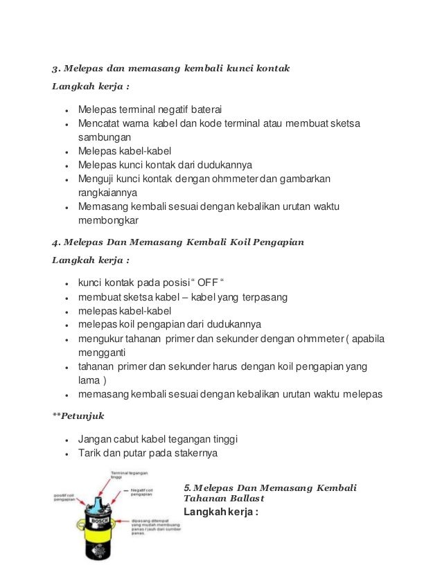 136379578 Job Sheet Sistem Pengapian